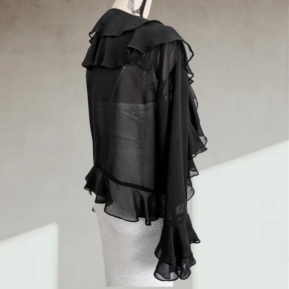 Garden party elegant cover up cardigan - Picture 5 of 7